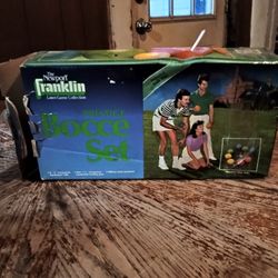 1970s Franklin Bocce Ball Set Lawn Game Bowling Made In Italy