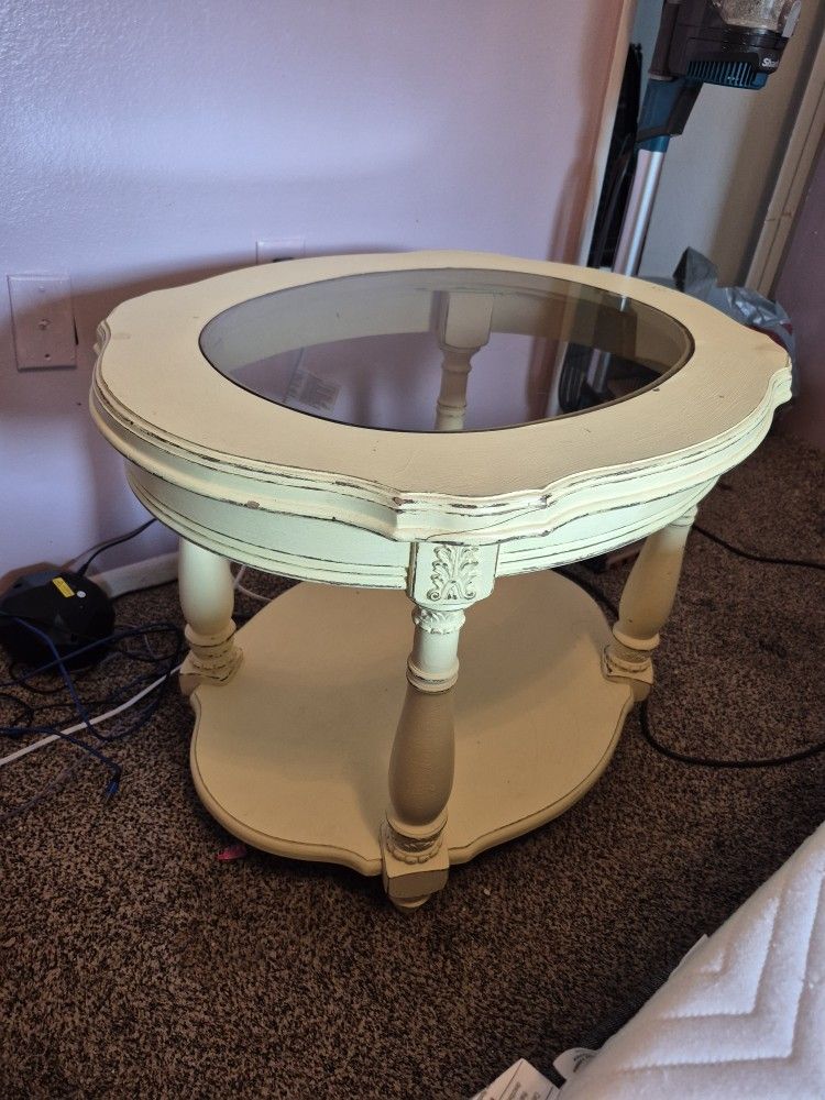 Vintage Shabby Chic Side Table