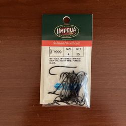SALMON/STEELHEAD FLY TYING HOOKS (TMC 7999, Size #4)