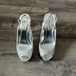 Silver Sparkly Heels 