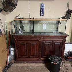 90 Gallon Tank W/cabinet & FX6 Fluval Pump