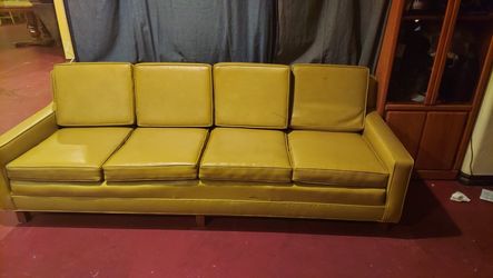 1950s Australian yellow sofa excellent condition no tears or rips