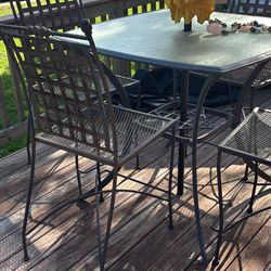 Patio Table With 4 Chairs