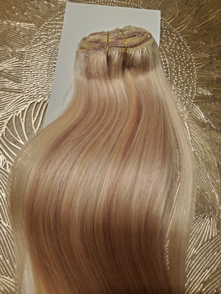 100% Human Hair Blonde Clip In Extension,All Products : American Fashion Style Bags On Sale