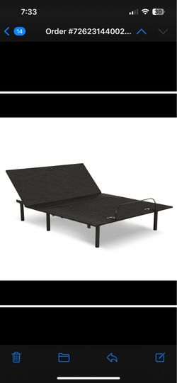 Motorized adjustable queen bed base