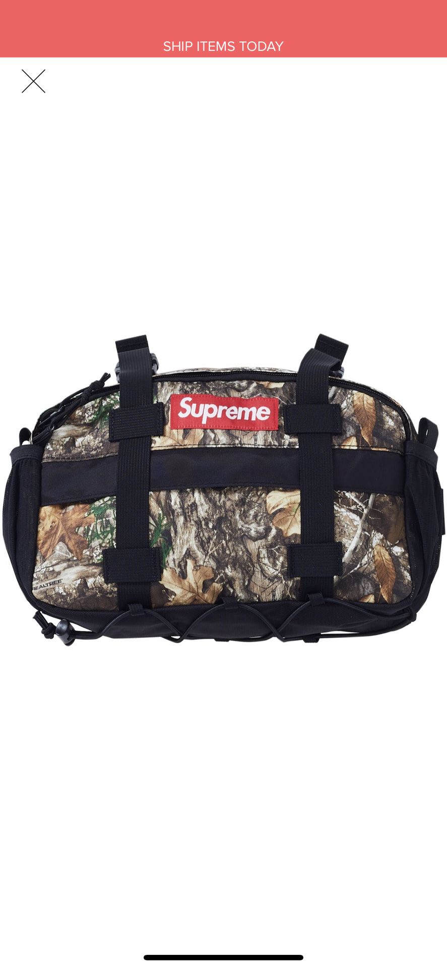 Supreme realtree camo waist bag
