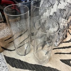 Three Glass Vases