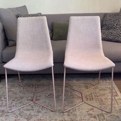 2 West Elm Slope Dining Chairs