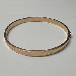 Bangle Bracelet White Gold 