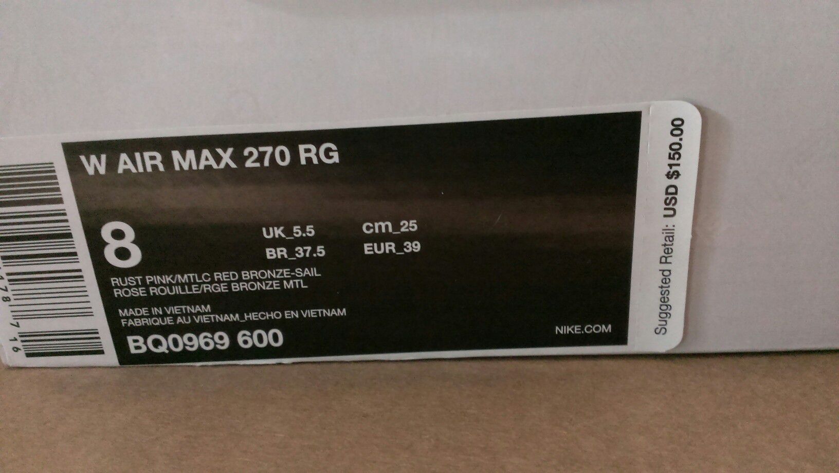 Verandert in Grit Isoleren Nike Air Max 270 Rust Pink Size 8 for Sale in Pasadena, CA - OfferUp