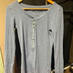 Aeropostale Blue Long SleeveShirt 