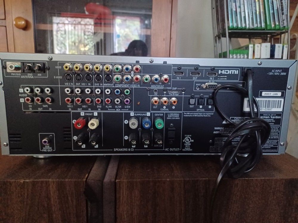 HARMAN KARDON AVR-147 HDMI AV RECEIVER/CANTON 5.1 SPEAKERS 400 WATTS SUNFIRE DUAL SUBWOOFER $1000 FINAL PRICE SEE π ALL PICTURES