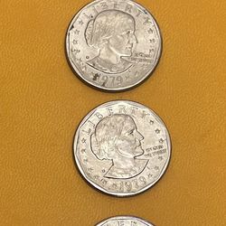 1979 Susan B Anothony Dollar Coin Lot