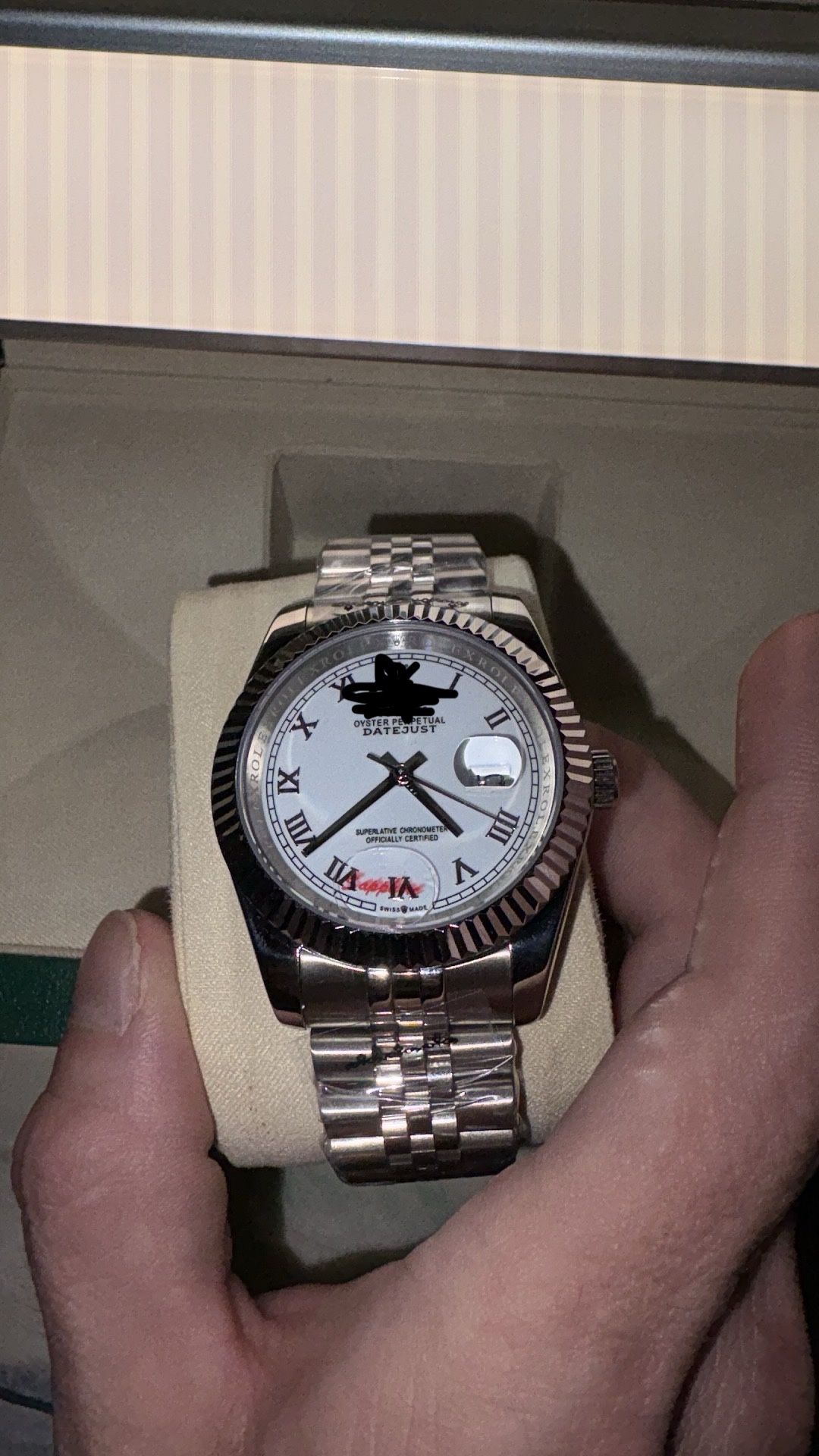 Men’s Watch White Roman Dial