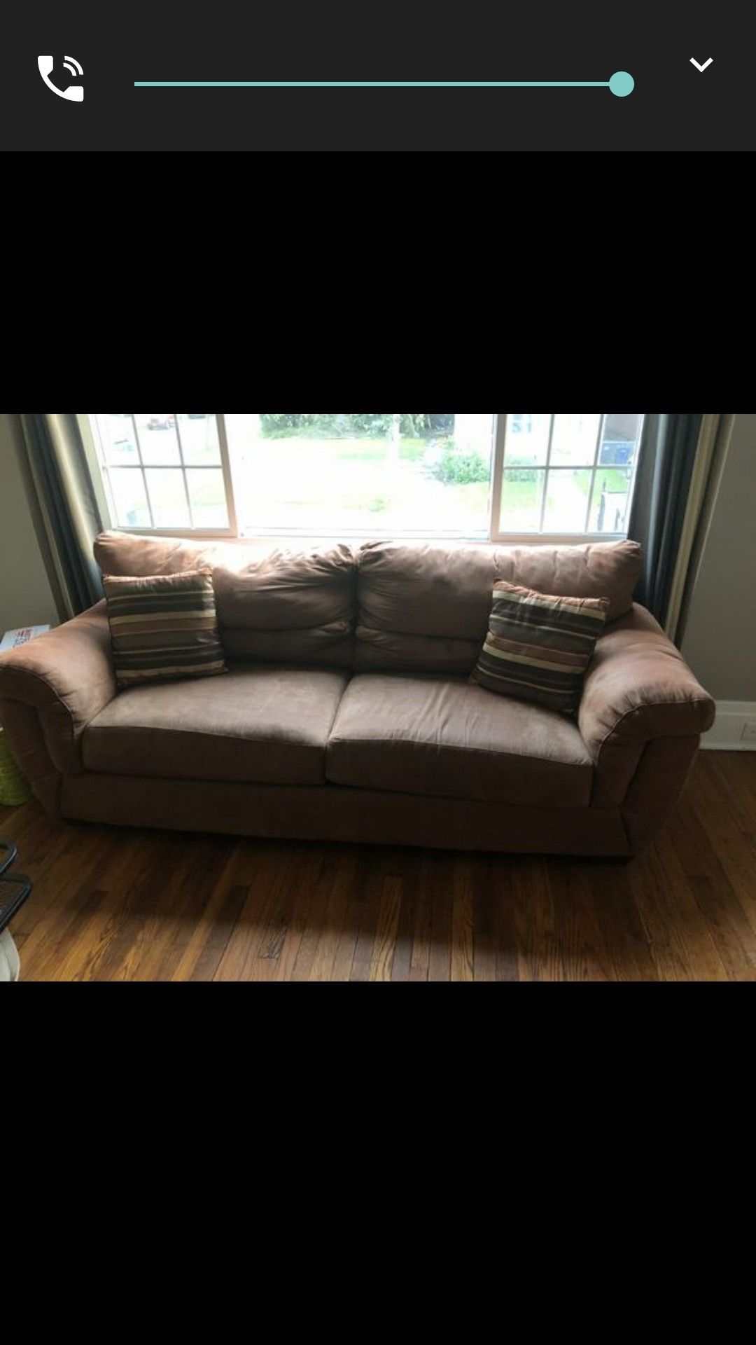 Rust color couch