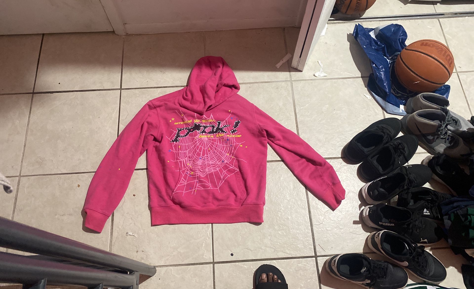 Pink Spider Hoodie