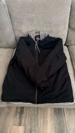 Wrangler Black Hooded Work Jacket
