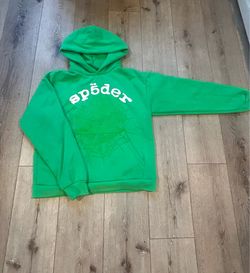 Green spider hoodie