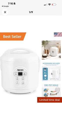 Aroma® 8-Cup (Cooked) / 2Qt. Digital Rice & Grain Multicooker