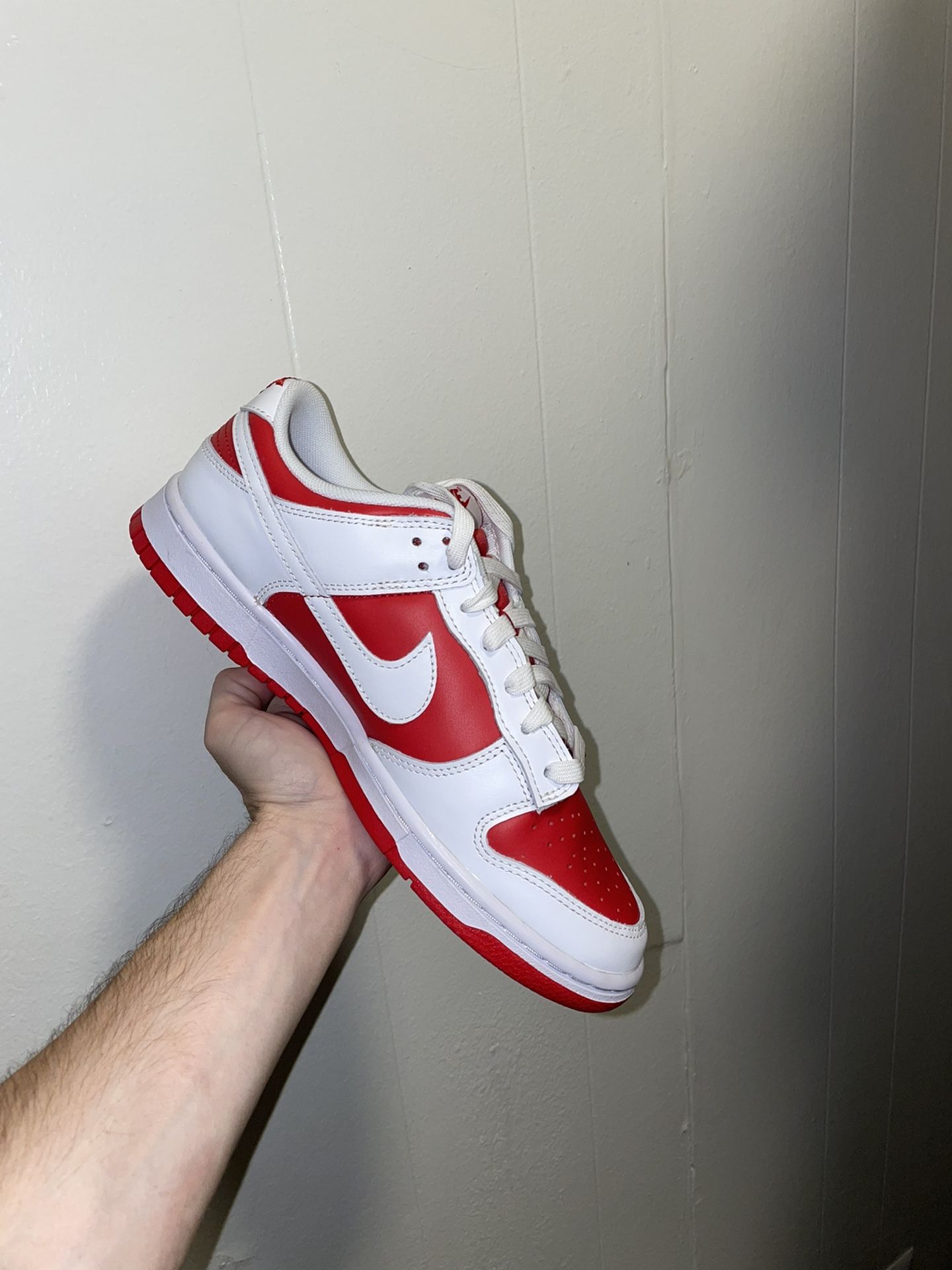 Dunk Low Red And White