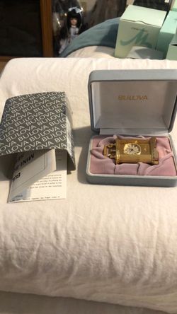 Bulova Mini Carriage Clock with Box