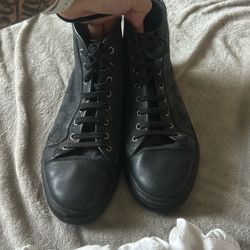 gucci gg high top canvas shoes