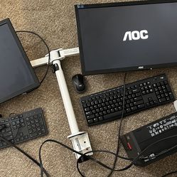 AOC LCD Monitors Model: 236LM00023 w Computer 
