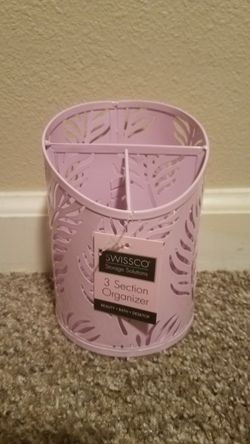 Pink Leaf design organizer new with tag