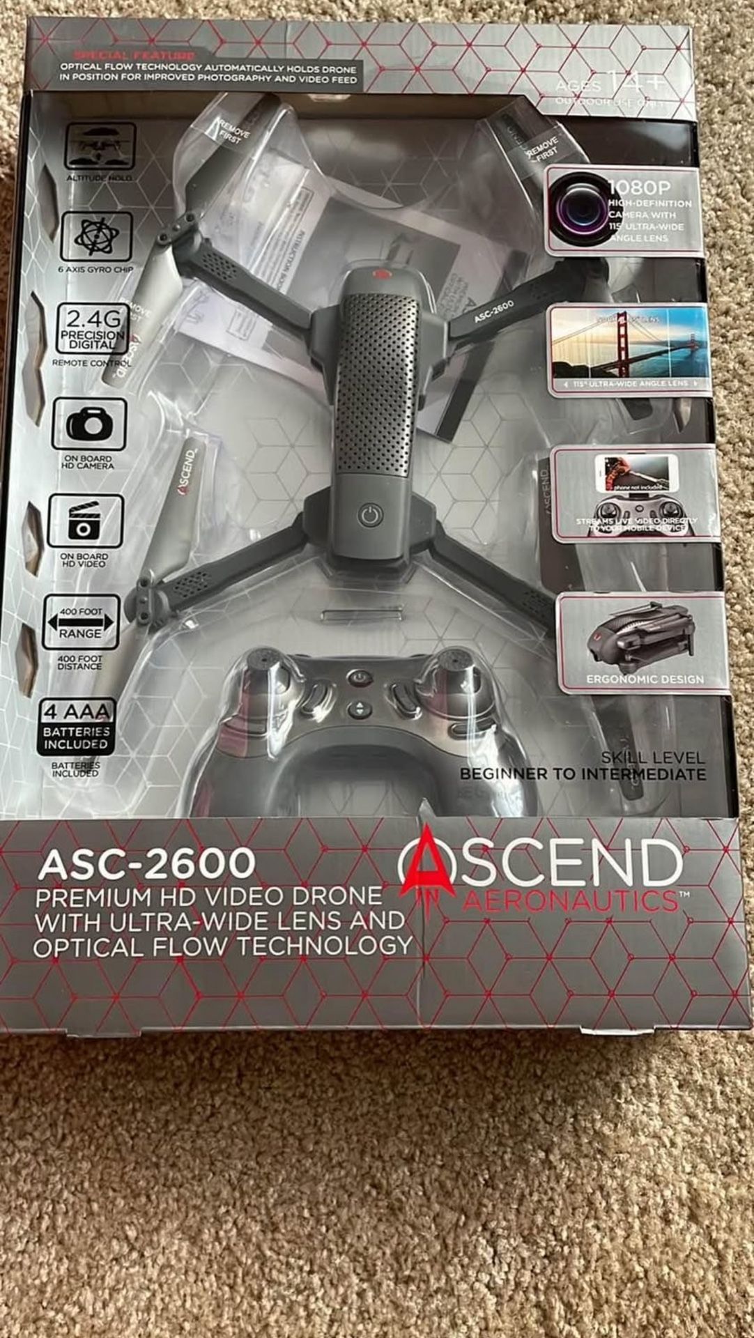 Ascend Drone With HD Camera