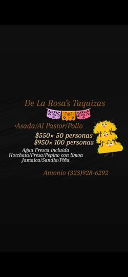 Plancha/taquizas/catering/taquero