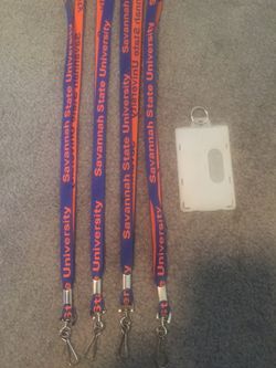 4 Savannah State University lanyards