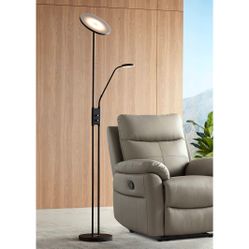 Modern Floor Lamp with Adjustable Reading Light 