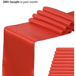 Red Silk Table Runners 