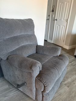Gray Recliner Chair – Fully Working – $80 OBO