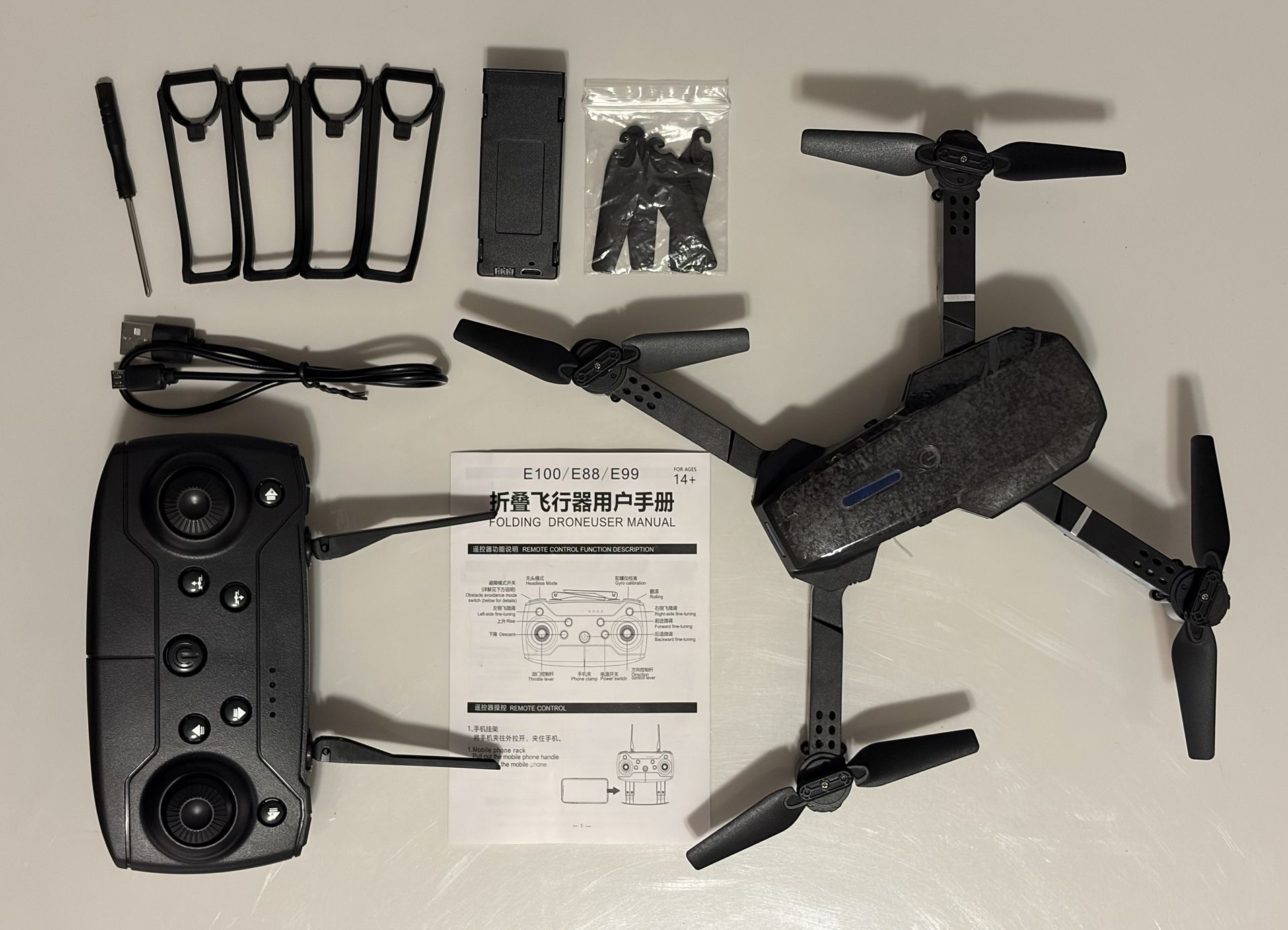 BRAND NEW 4K Wide-angle HD Camera WiFi FPV Height Hold Foldable RC Quadrotor Drone