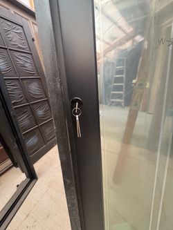 Black aluminumclad door 34x94