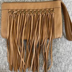 Carlos Santana Julietta Wristlet Clutch With Fringe