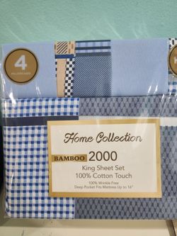 Home Collection Bamboo 2000 King Sheet Set