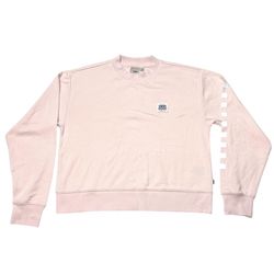 Vans Off The Wall Classic Pullover Sweater Women Small Pink Sweatshirt New