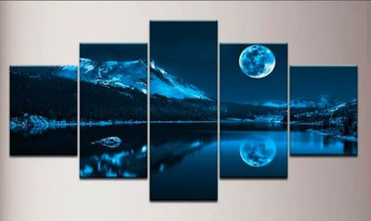 5 piece moonlight canvases