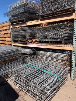 Used Pallet Rack Wire Mesh Decking Panels