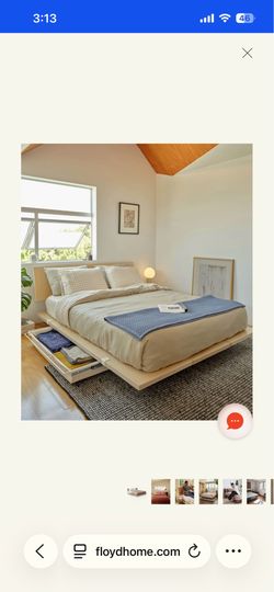 King bed frame + Headboard