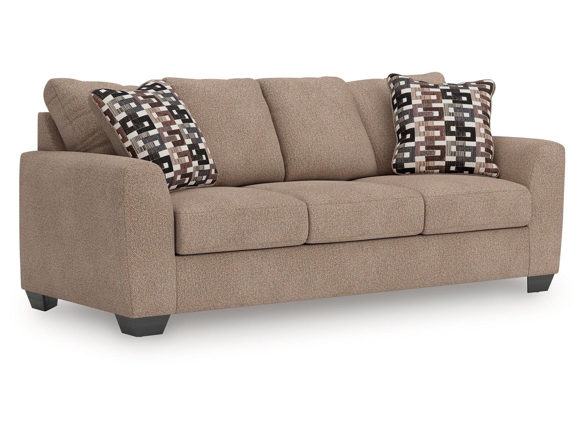 Triston-Peaks Suede Sofa