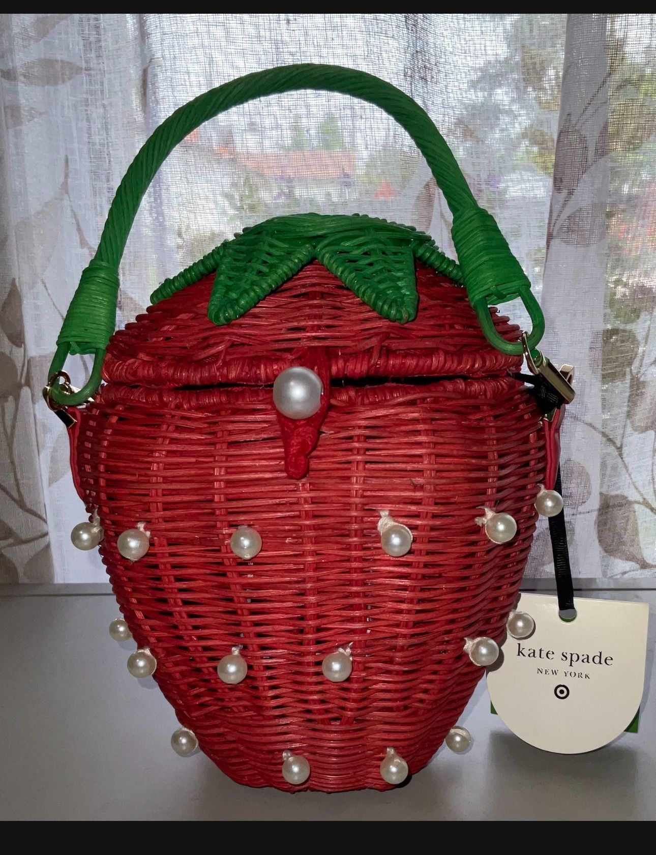 Kate Spade X Target Strawberry Pearl Bucket Bag