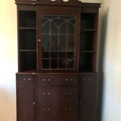 Antique Mahogany China Cabinet