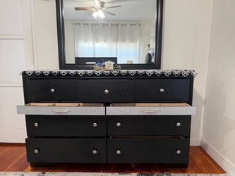 Bed vanity with drawers