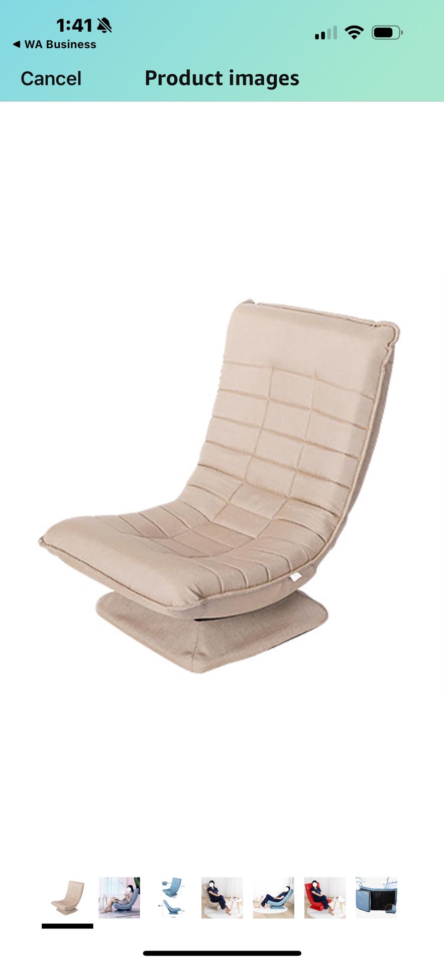Small Sofa Lazy Sofa, Single Leisure Sofa, Rotatable Leisure Chair, Simple Modern Balcony Folding Small Lounge Chair Small Couches for Living Room Apa