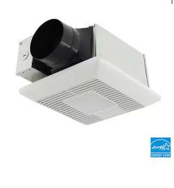 Whisper Mighty LED Pick-A-Flow 70-90CFM Ceiling/Wall ENERGY STAR Bathroom Exhaust Fan 9.5 in. x 9.5 in. Grille Footprint