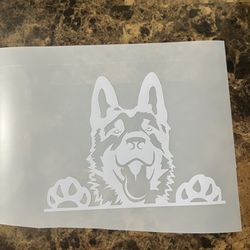 German Shepherd Dog Vinyl Sticker