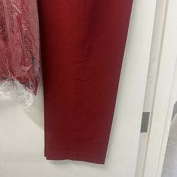 women’s Red Pants Suit